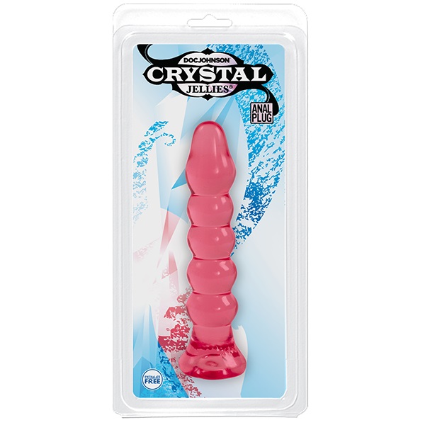    Crystal Jellies - Anal Plug (Bumps) - Pink