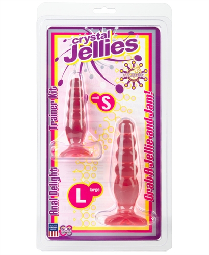    2  Crystal Jellies - Anal Trainer Kit - Pink