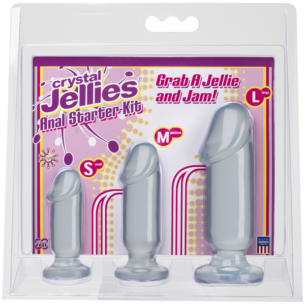     3   Crystal Jellies - Anal Starter Kit - Clear