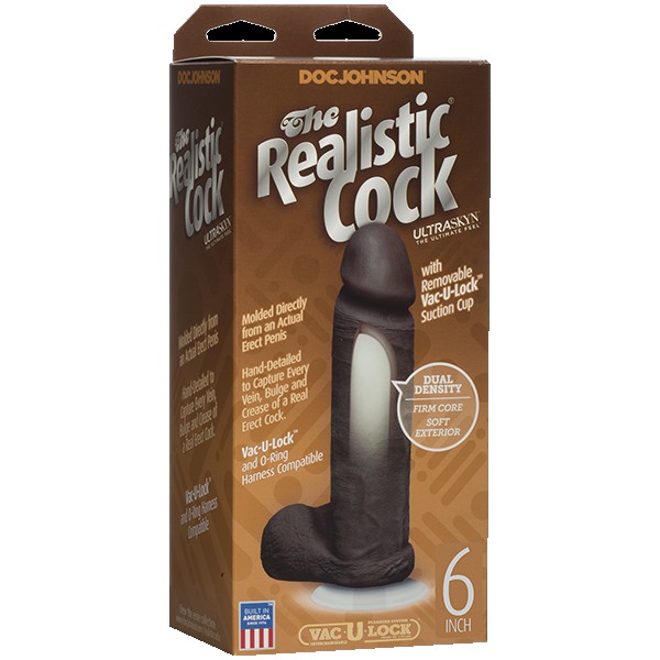    6 -  The Realistic Cock UR3 6 - Black