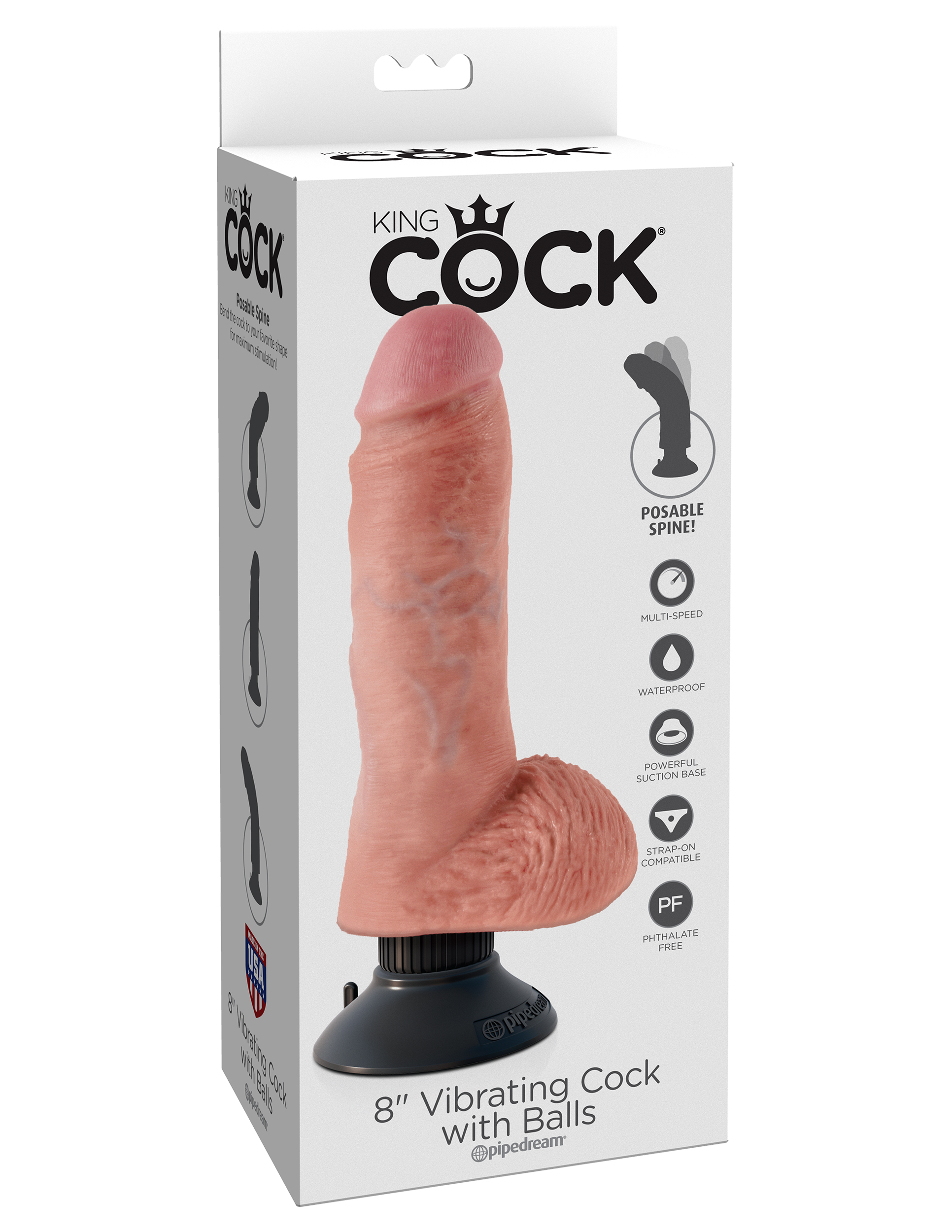  31    8 Vibrating Cock with Balls