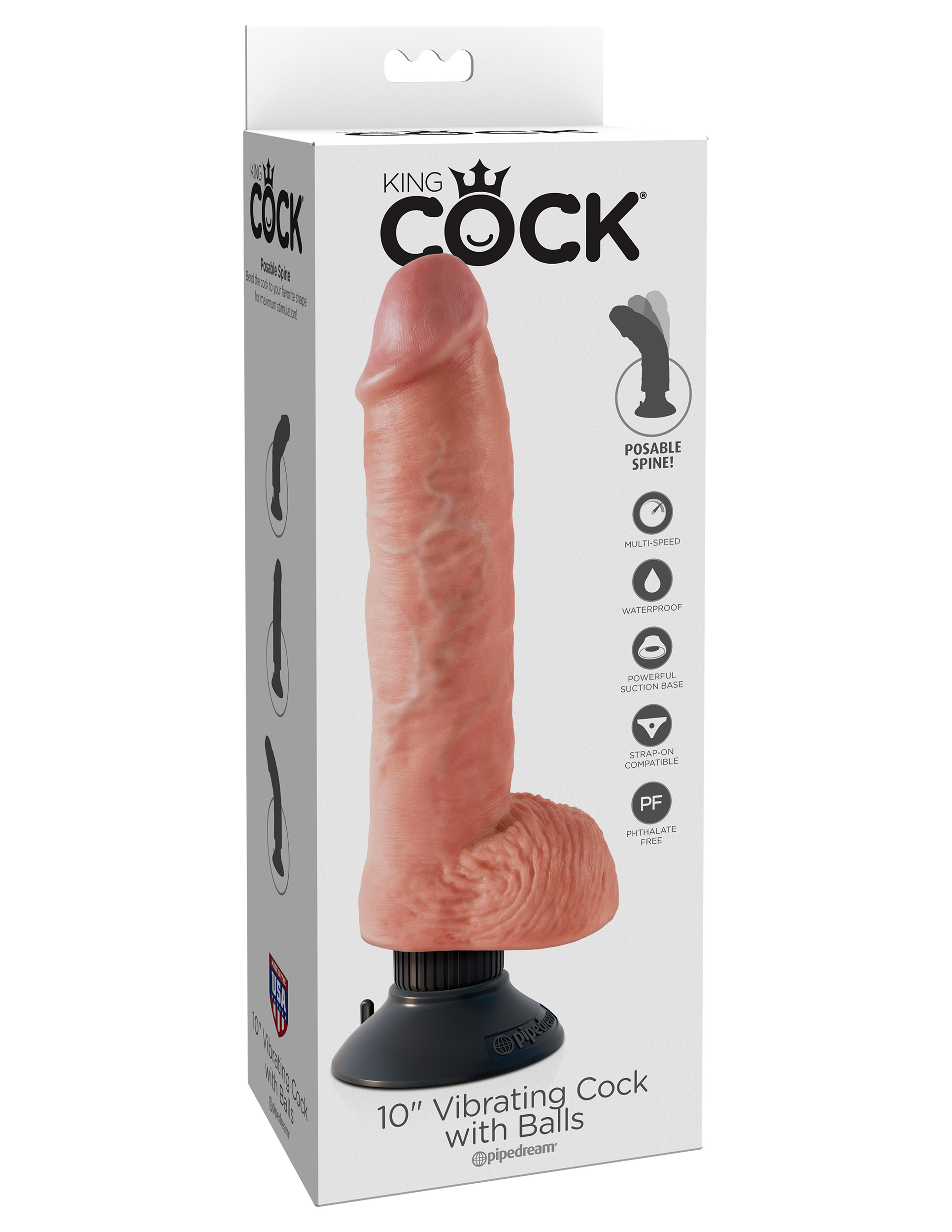  31    10 Vibrating Cock with Balls 