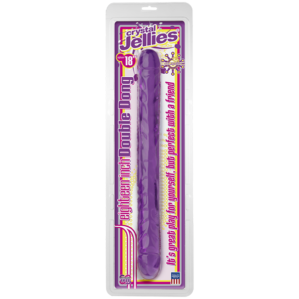    Crystal Jellies 18 Double Dong - Purple