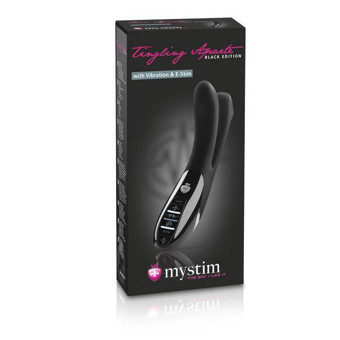   Mystim Tingling Apart eStim Vibrator, Black Edition