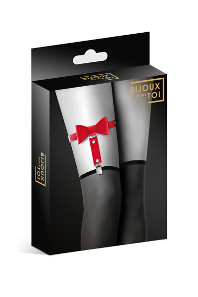  Bijoux Pour Toi    GARTER WITH BOW RED
