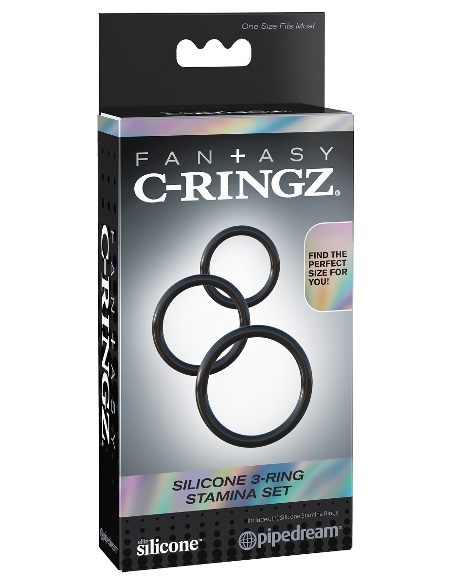    Fantasy C-Ringz Silicone 3-Ring Stamina Set