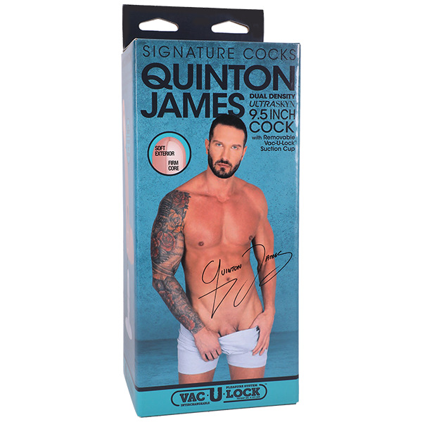         Quinton James Signature Cocks - 9.5 Inch ULTRASKYN Cock with Removable Vac-U-Lock Suction Cup