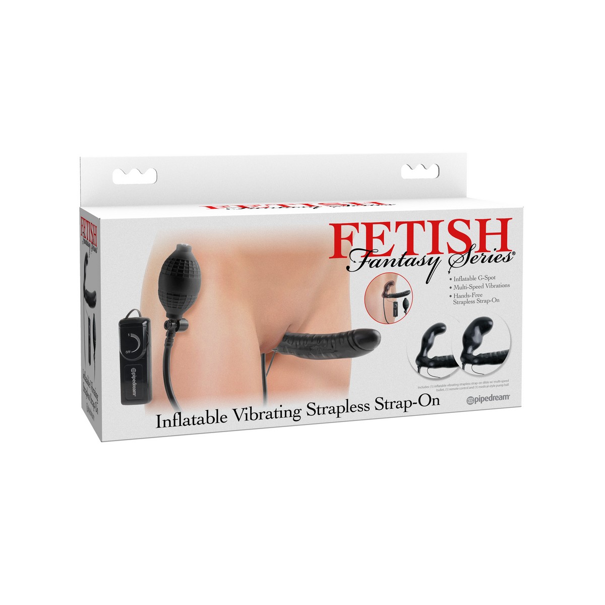        Inflatable Vibrating Strapless Strap-On