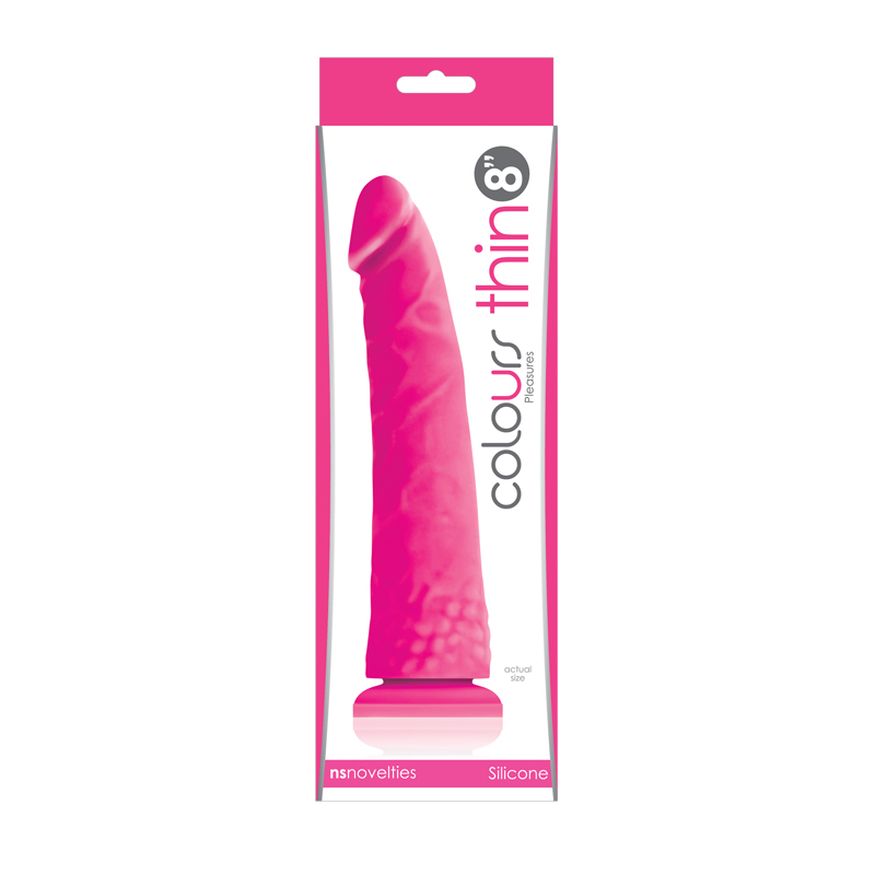 Colours - Pleasures - Thin 8 Dildo - Pink    
