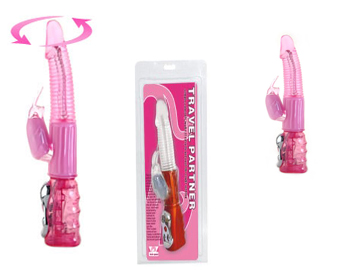 Вибромассажер ротатор с клиторальным стимулятором Вибромассажер ротатор с клиторальным стимулятором