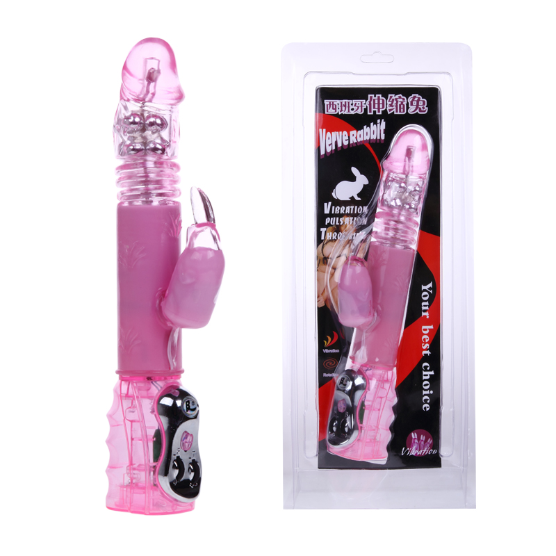 Вибромассажер ротатор с поступательными движениями с клиторальным стимулятором Вибромассажер ротатор с поступательными движениями с клиторальным стимулятором