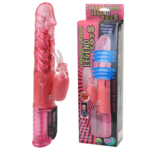 Вибромассажер с клиторальным стимулятором Вибромассажер с клиторальным стимулятором