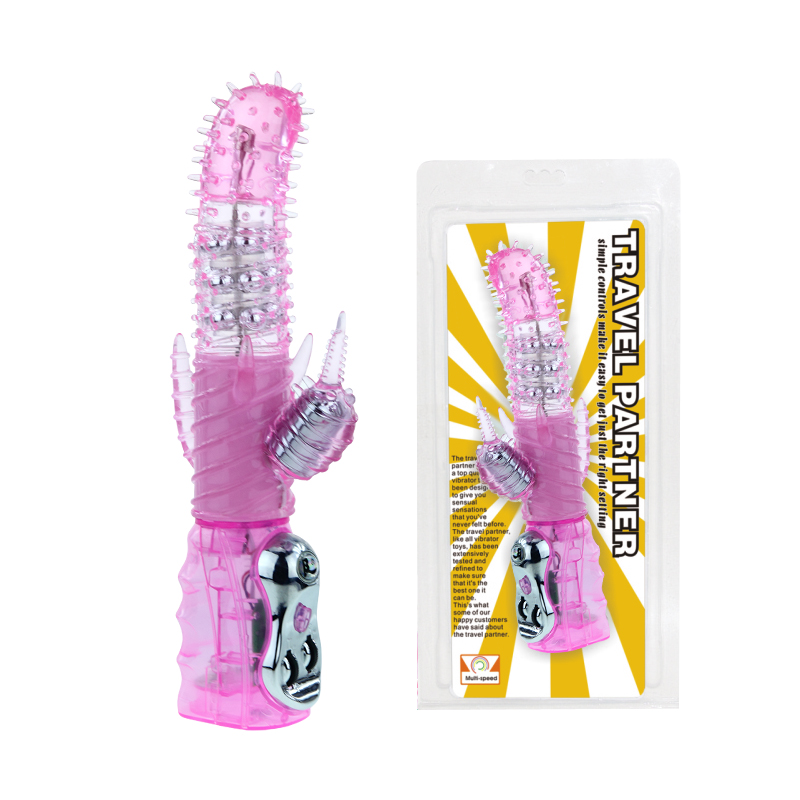 Вибромассажер - ротатор с клиторальным стимулятором TRAVEL PARTNER Вибромассажер - ротатор с клиторальным стимулятором TRAVEL PARTNER