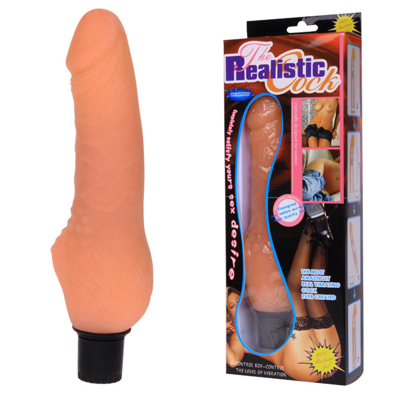 Вибромассажер водонепроницаемый розовый REALISTIC COCK Вибромассажер водонепроницаемый розовый REALISTIC COCK