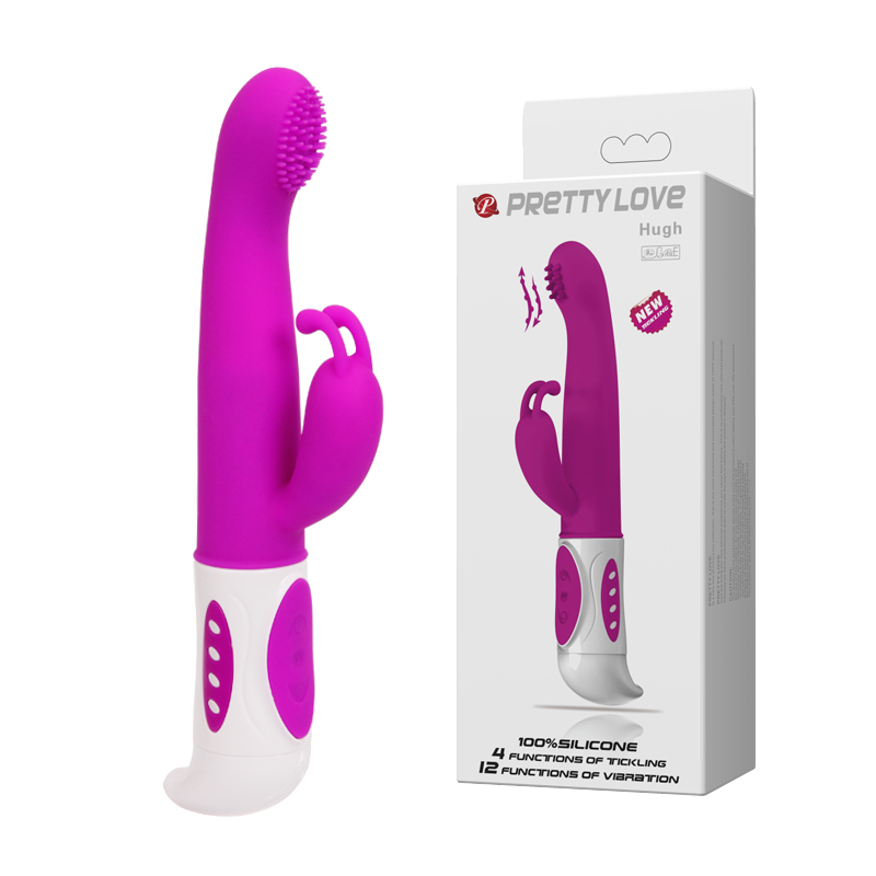 Вибромассажер с периминанием и клиторальным стимулятором HUGH Вибромассажер с периминанием и клиторальным стимулятором HUGH