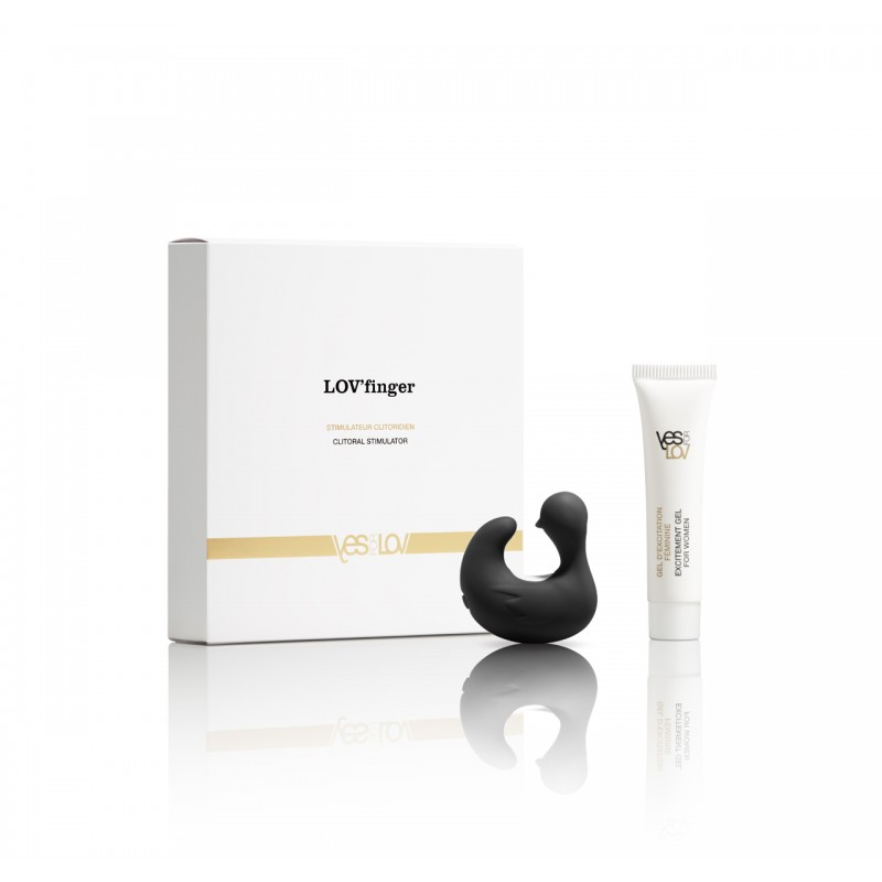 ����� ��� ������� ������� � �����������������-���� ������� � ������������ ����� Lov Finger set: Vibrostimulator + EXCITEMENT GEL FOR WOMEN 10g