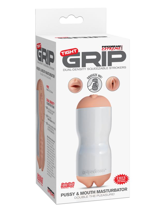 ������������ ����������� ������-����� � ������ ��������� ���� Pipedream Extreme Toyz Tight Grip Pussy & Mouth Masturbator