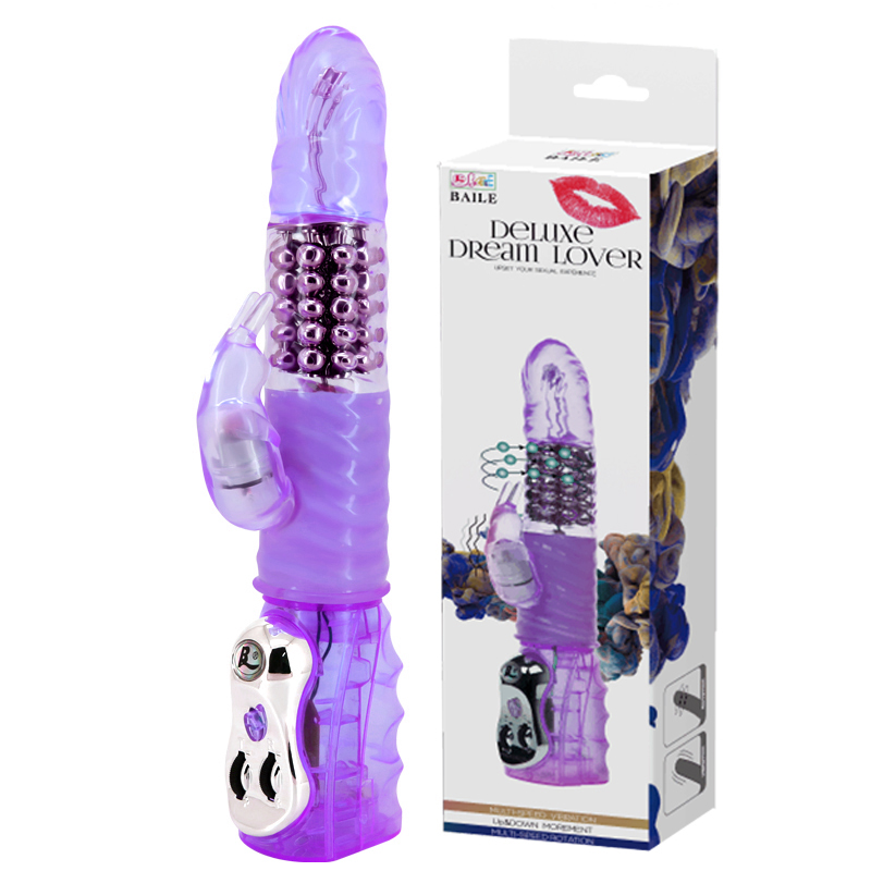 Вибромассажер-ротатор с клиторальным стимулятором Deluxe Dream Lover Вибромассажер-ротатор с клиторальным стимулятором Deluxe Dream Lover