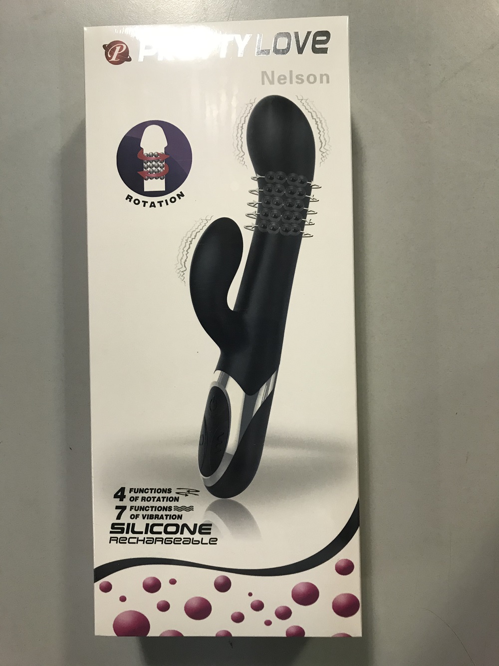 Вибромассажер-кролик с вращением Nelson ТЕСТЕР Вибромассажер-кролик с вращением Nelson ТЕСТЕР