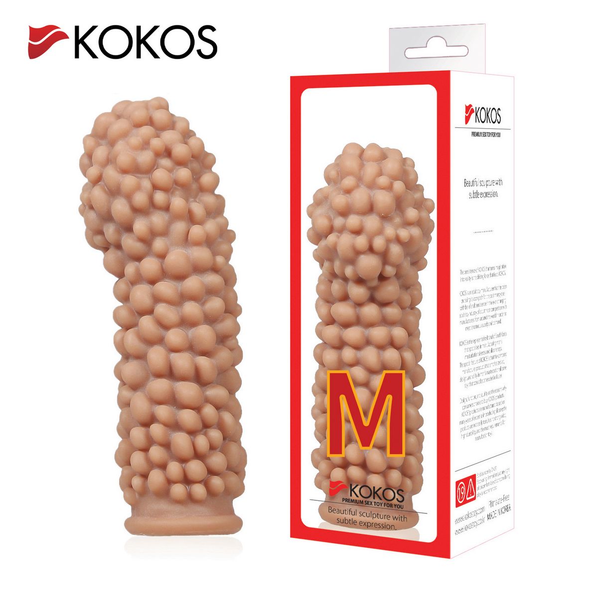 Насадка на фаллос,ES.008-M с пузыриками по всей поверхности, размер M Насадка на фаллос,ES.008-M с пузыриками по всей поверхности, размер M