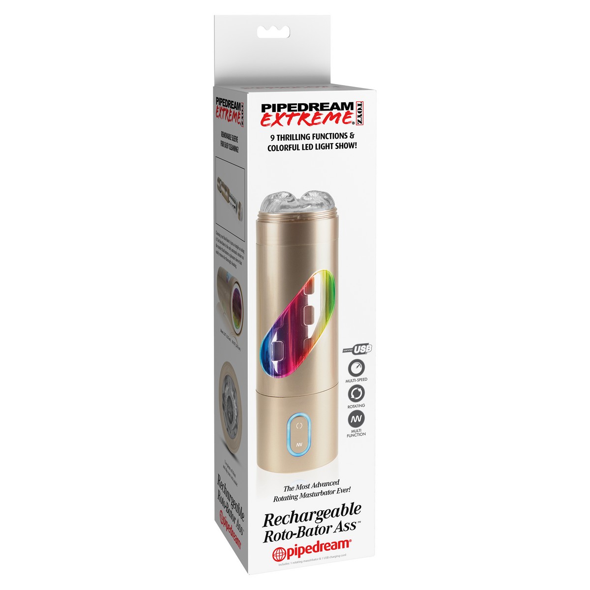 �����������-���� � �������� � �������� ���������� Pipedream Extreme Toyz Rechargeable Roto-Bator Ass